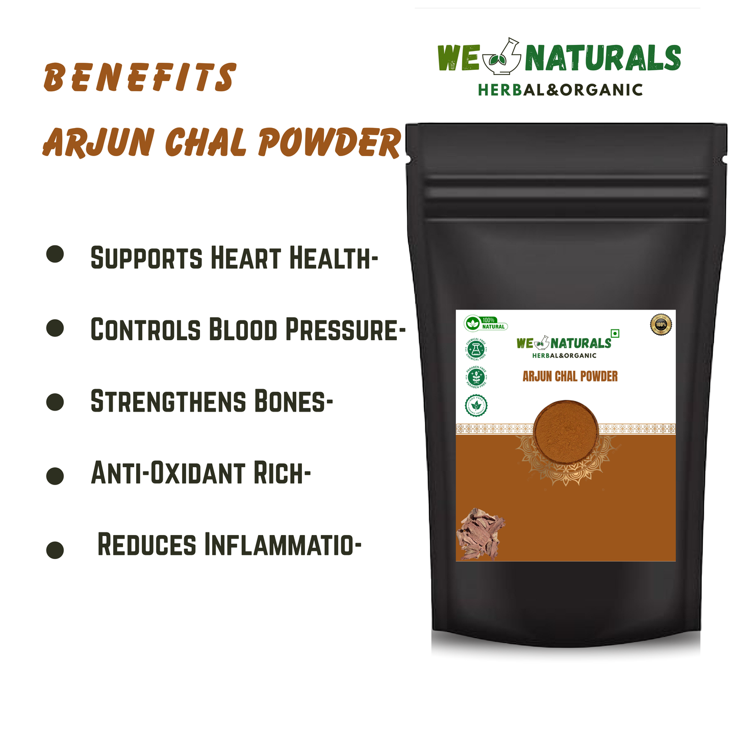 Ayurvedic Arjun Chaal Powder – Heart Wellness, Natural Antioxidant Boost