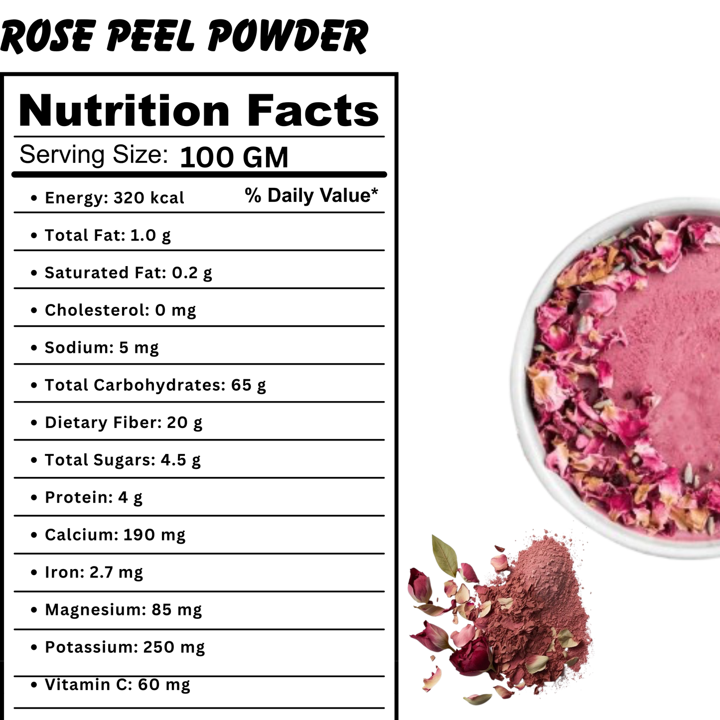 Pure Rose Petal Powder – Skin Toner & Natural Face Pack