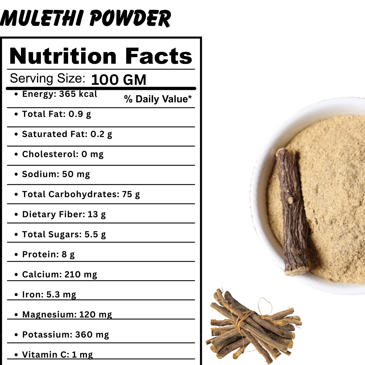 Pure Mulethi Powder – Herbal Cough Relief & Glowing Skin