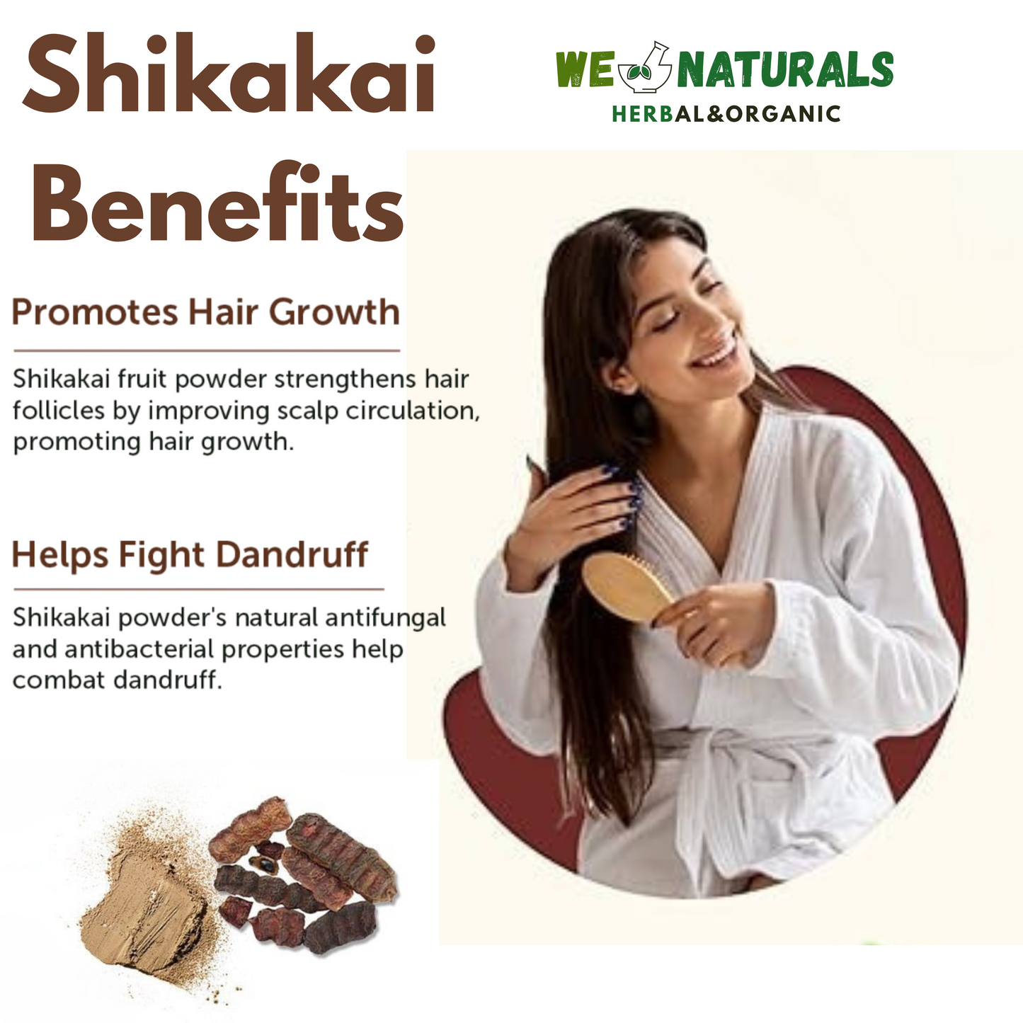 Herbal Shikakai Powder – Gentle Shampoo for Shiny, Healthy Hair