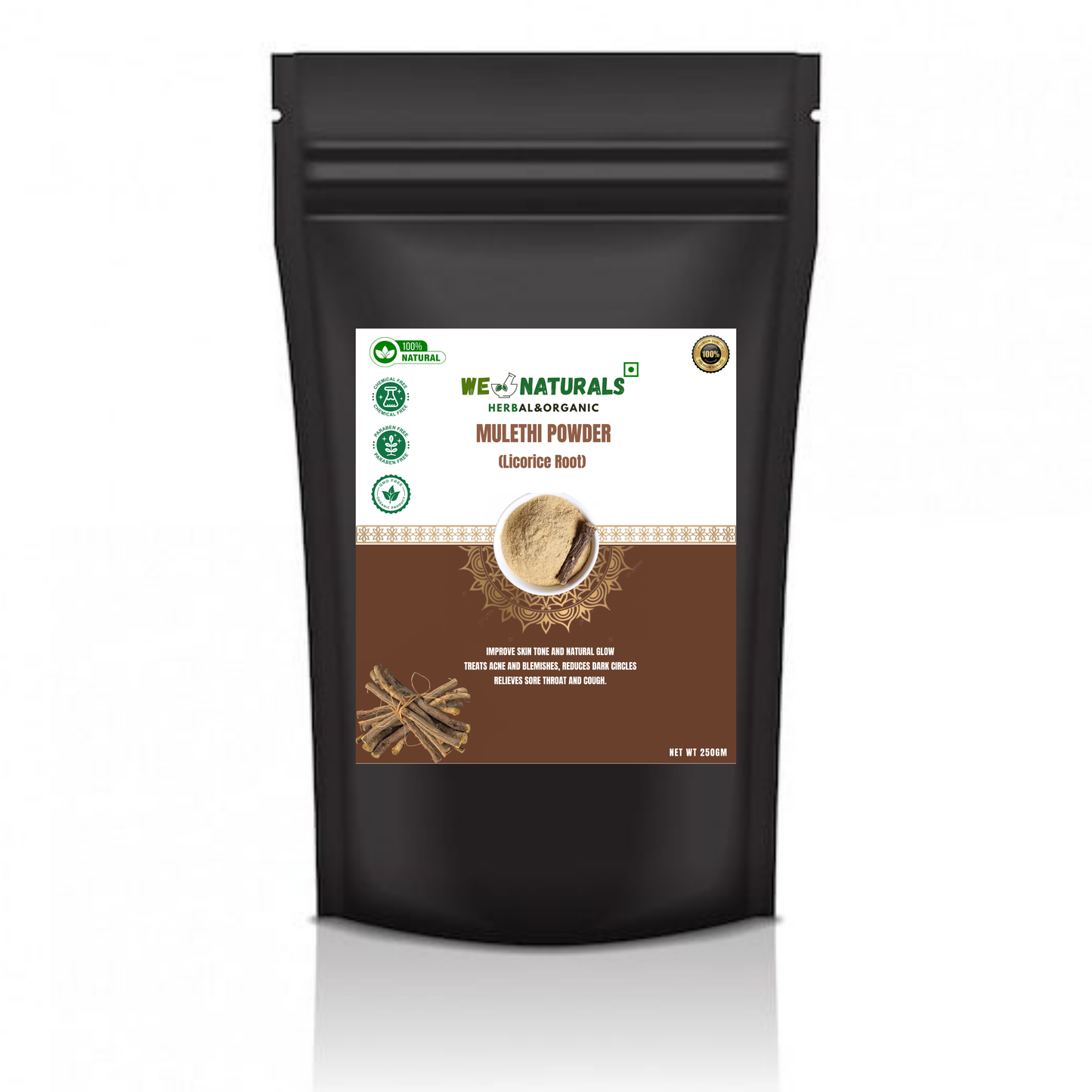 Pure Mulethi Powder – Herbal Cough Relief & Glowing Skin